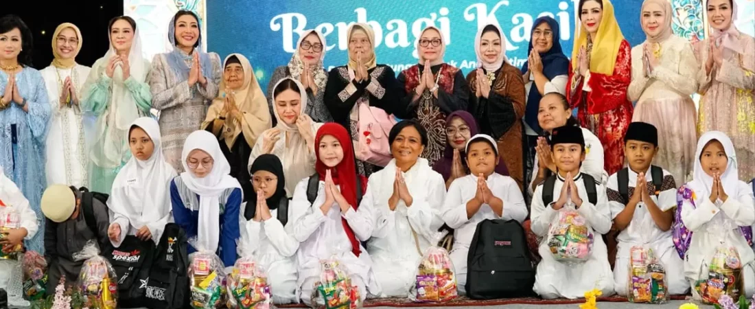 Kolaborasi Perempuan Cahaya Ramadhan 2026, Perempuan Laju Perkasa Bersama Berbagai Komunitas Santuni 300 Anak Yatim